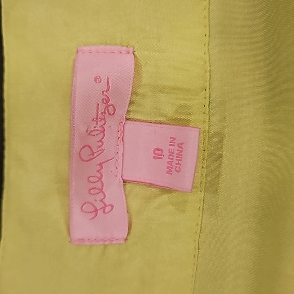 💕LILLY PULITZER💕 Alice Dress ~ Lurex Shine Lush Green Wild Orchid Print 10 - Picture 10 of 12